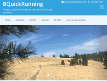 Tablet Screenshot of bquickrunning.com